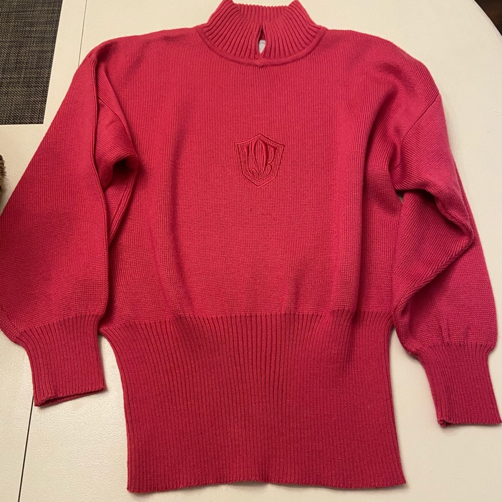 Bogner NWOT mock neck vintage logo sweater